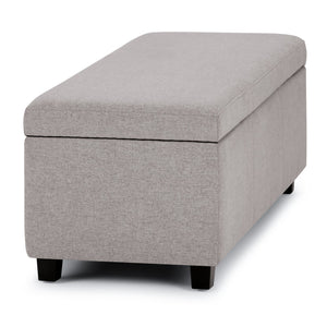 English Elm Avalon Storage Ottoman Bench - Stylish Cloud Grey With Generous Hidden Storage For Every Room B136P158637