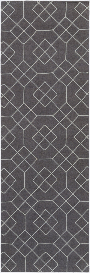 Surya Seabrook Sbk-9002 2' X 3' Handmade Wool Rug – Modern Decor, Durable Craftsmanship, Spot Clean Only! Charcoal Wool Sbk9003-268