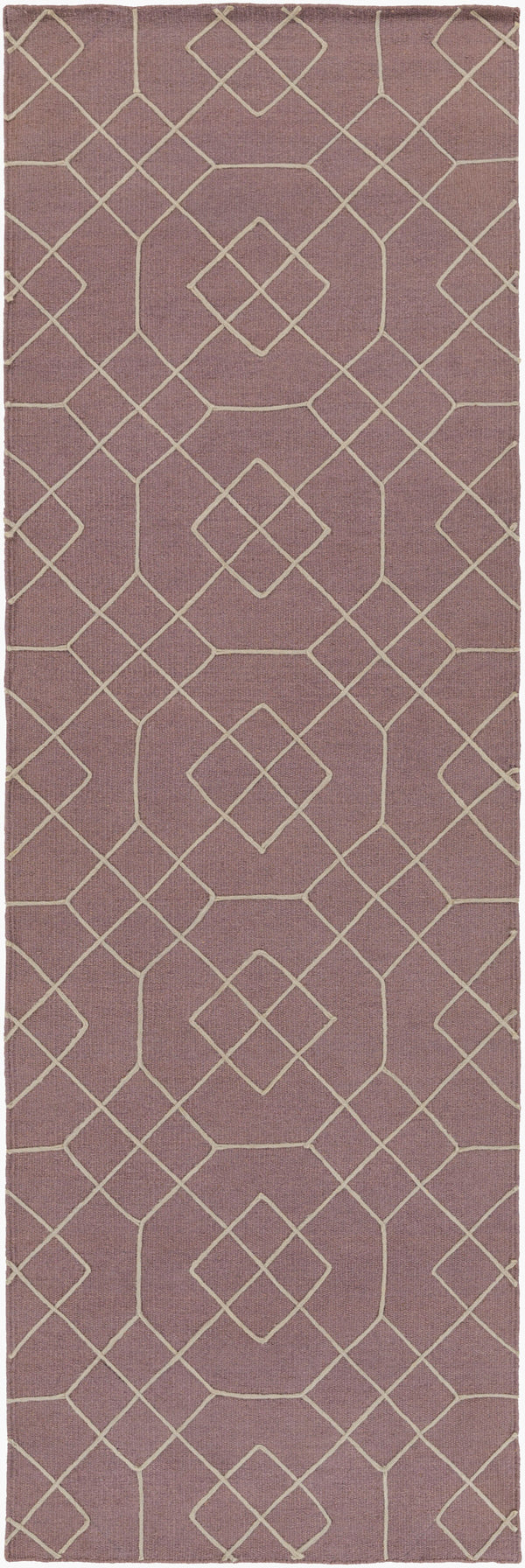 Surya Seabrook Sbk-9002 2' X 3' Handmade Wool Rug – Modern Decor, Durable Craftsmanship, Spot Clean Only! Mauve Wool Sbk9005-268