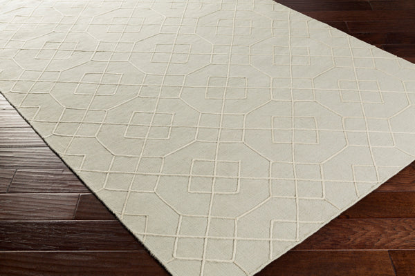 Surya Seabrook Sbk-9002 2' X 3' Handmade Wool Rug – Modern Decor, Durable Craftsmanship, Spot Clean Only! Light Sage Wool Sbk9007-268