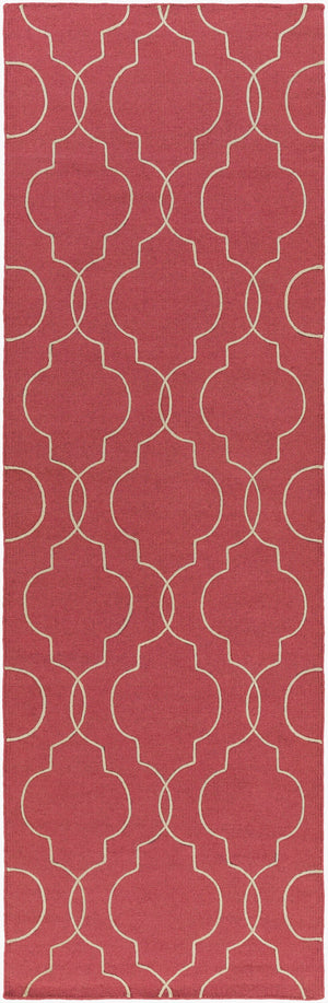 Surya Seabrook Sbk-9002 2' X 3' Handmade Wool Rug – Modern Decor, Durable Craftsmanship, Spot Clean Only! Burgandy Wool Sbk9008-268