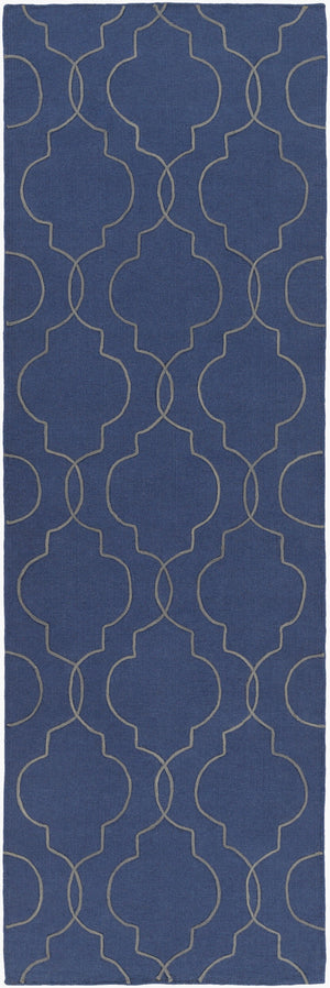 Surya Seabrook Sbk-9002 2' X 3' Handmade Wool Rug – Modern Decor, Durable Craftsmanship, Spot Clean Only! Dark Blue Wool Sbk9009-268