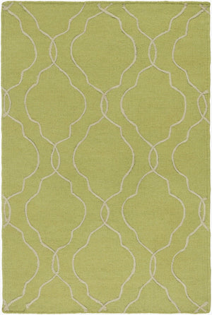 Surya Seabrook Sbk-9002 2' X 3' Handmade Wool Rug – Modern Decor, Durable Craftsmanship, Spot Clean Only! Light Olive Wool Sbk9010-23