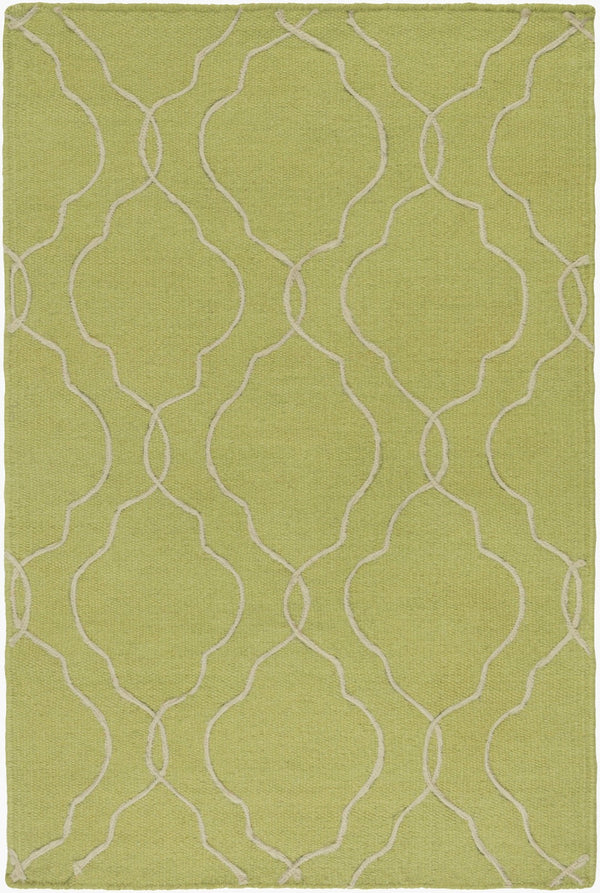 Surya Seabrook Sbk-9002 2' X 3' Handmade Wool Rug – Modern Decor, Durable Craftsmanship, Spot Clean Only! Light Olive Wool Sbk9010-23