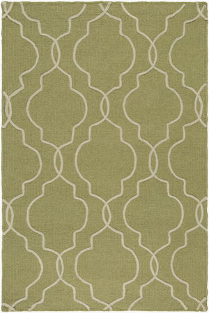 Surya Seabrook Sbk-9002 2' X 3' Handmade Wool Rug – Modern Decor, Durable Craftsmanship, Spot Clean Only! Olive Wool Sbk9011-23