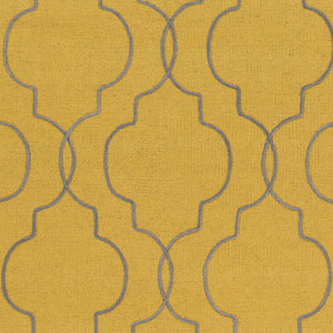 Surya Seabrook Sbk-9002 2' X 3' Handmade Wool Rug – Modern Decor, Durable Craftsmanship, Spot Clean Only! Mustard Wool Sbk9014-23