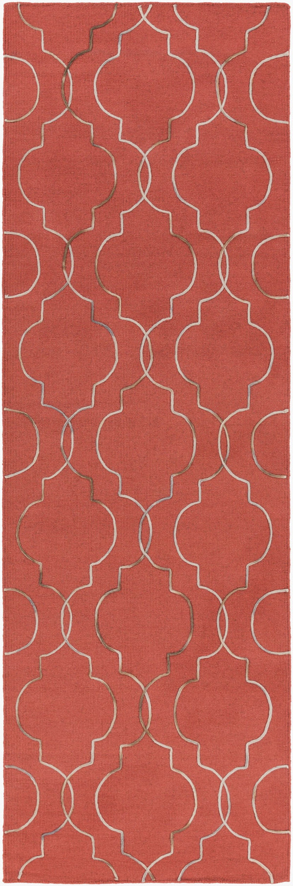 Surya Seabrook Sbk-9002 2' X 3' Handmade Wool Rug – Modern Decor, Durable Craftsmanship, Spot Clean Only! Rust Wool Sbk9020-268