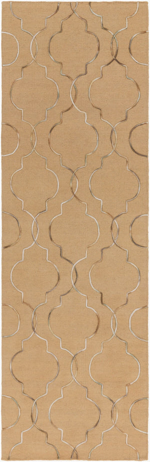Surya Seabrook Sbk-9002 2' X 3' Handmade Wool Rug – Modern Decor, Durable Craftsmanship, Spot Clean Only! Tan Wool Sbk9021-268