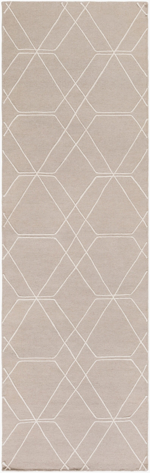 Surya Seabrook Sbk-9002 2' X 3' Handmade Wool Rug – Modern Decor, Durable Craftsmanship, Spot Clean Only! Tan Wool Sbk9025-268