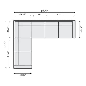 Bernhardt Ventura Leather Sectional Sofa - Modern Elegance With Deep Comfort & Stylish Curves For Any Living Space Brown Leather K2032