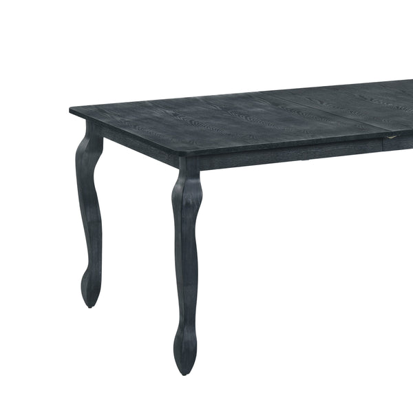 English Elm Ext. Dining Table Rubberwood Cabriole Leg French Country Extendable with Butterfly Leaf 70936.00