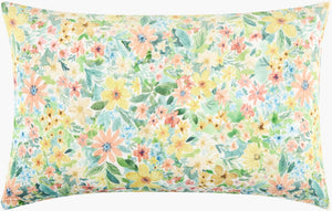 Livabliss Spring Bouquet Floral Lumbar Throw Pillow Handcrafted Polyester Accent for Modern Decor SBT005-1422