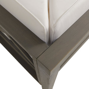 English Elm Christopher Knight Home® - Brava Timeless X-Back Corner Bench Set Of 2 - Durable Acacia Wood & Water-Resistant Cushions 57968.00WHI2