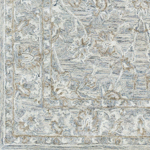 Livabliss Shelby Hand Tufted Wool Viscose Accent Rug with Sculptural High Low Pile Indian Design Denim, Sage 5' x 7'6" SBY1001-576