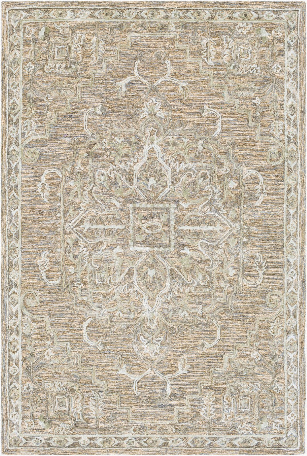 Shelby Handmade Area Rug SBY-1007 - Traditional Medium Pile, Soft Wool