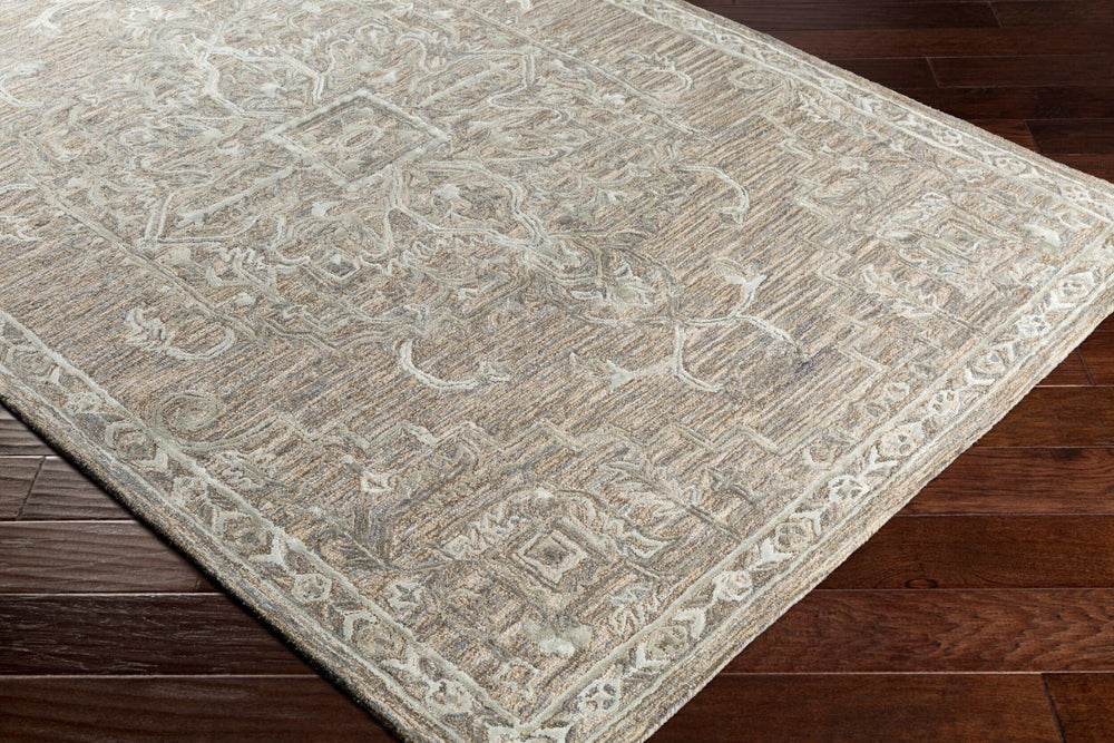 Livabliss Shelby Hand Tufted Wool Viscose Area Rug Traditional Pattern for Entryway or Bedroom Medium Brown, S 4' x 6' SBY1007-46