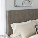 Drew & Jonathan Home Griffith King Panel Bed Gray with Light Wood Finish P367-BR-K3 Pulaski Furniture