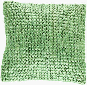 Surya Tropics Cotton Jute Woven Throw Pillow Artisan Handmade Square Bohemian Accent SC001-2222P