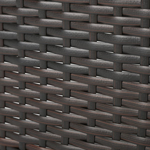 English Elm Christopher Knight Home® - ANTIBES 4PCS Wicker Chat Set with Beige Cushions, PE Rattan & Iron Frame, Weatherproof Outdoor Seating ANTIBES4PCBRN