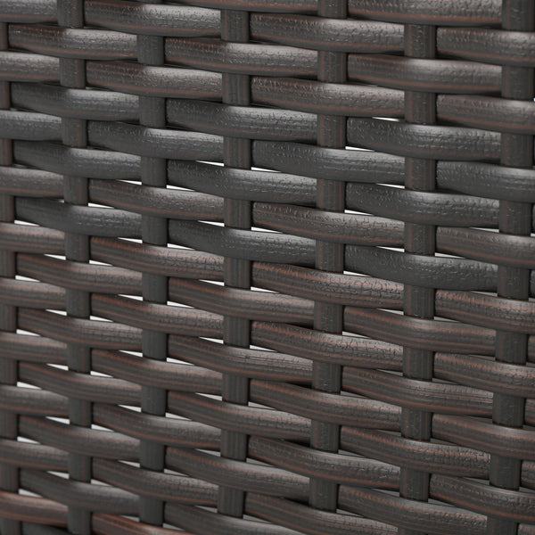 English Elm Christopher Knight Home® - ANTIBES 4PCS Wicker Chat Set with Beige Cushions, PE Rattan & Iron Frame, Weatherproof Outdoor Seating ANTIBES4PCBRN