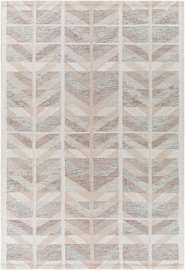 Surya Scandi 2' X 3' Handmade Area Rug – Luxurious Cotton, Acrylic, And Wool Blend For Elegant Home Decor Tan Viscose,Wool,Acrylic,Cotton Scd2300-23