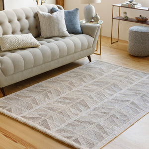 Surya Scandi 2' X 3' Handmade Area Rug – Luxurious Cotton, Acrylic, And Wool Blend For Elegant Home Decor Tan Viscose,Wool,Acrylic,Cotton Scd2300-23