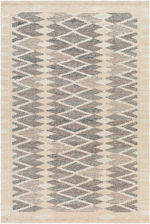 Surya Scandi 2' X 3' Handmade Area Rug – Luxurious Cotton, Acrylic, And Wool Blend For Elegant Home Decor Black Viscose,Wool,Cotton,Linen Scd2303-23