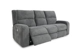 Parker House Polaris - Bizmark Grey Power Reclining Sofa And Recliner Grey 100% Polyester (W) Mpol-31ph-big