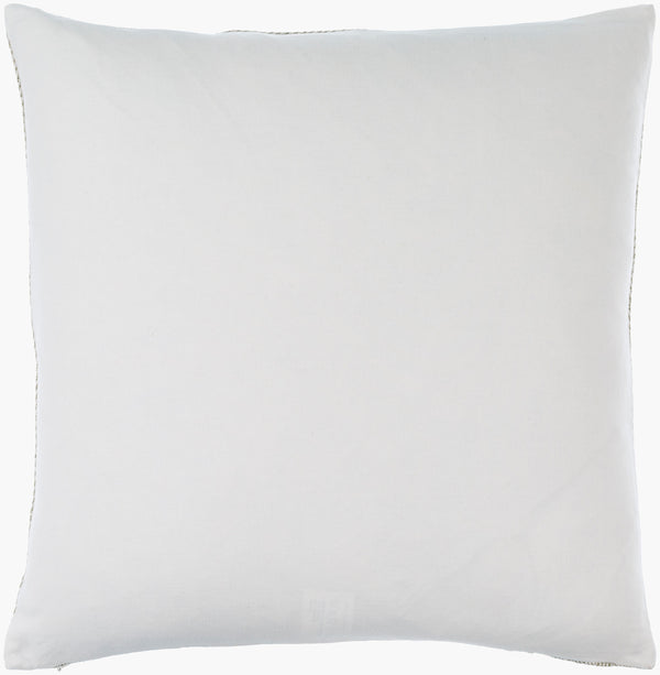 Surya Stitched Linen Accent Pillow - 18"X18" Stylish Home Decor With Intricate Stitching & Easy Care Beige Linen,Cotton Sce001-2020d