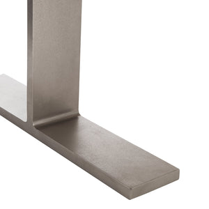 Bernhardt Bernhardt Solaria Rectangular Dining Table With Quartered White Oak Veneer Top & Cast Steel T Legs 310224