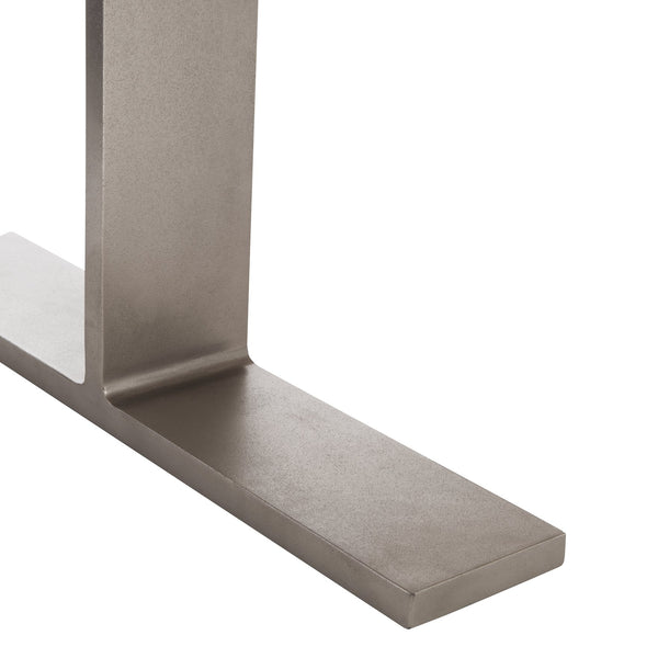 Bernhardt Bernhardt Solaria Rectangular Dining Table With Quartered White Oak Veneer Top & Cast Steel T Legs 310224