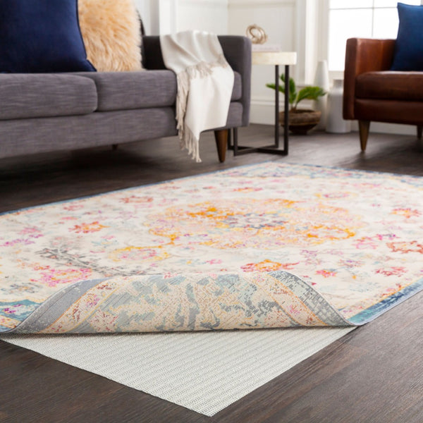 Livabliss Secure Grip Pvc Rug Pad Roll for Hard Floors Non-slip Cushioning High Traffic Areas Indigo, Slate 12' x 100' SCG-12100