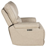 Parker House Parker Living Whitman - Verona Linen - Powered By Freemotion Cordless Power Recliner Verona Linen Top Grain Leather with Match (X) MWHI#812PH-P25-VLI