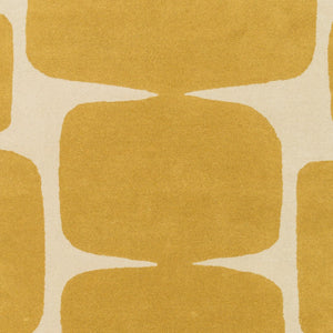 Surya Scion Sci-28 2' X 3' Handmade Wool Rug - Modern, Stylish Design With Medium Pile & One-year Warranty Mustard Wool Sci36-3353