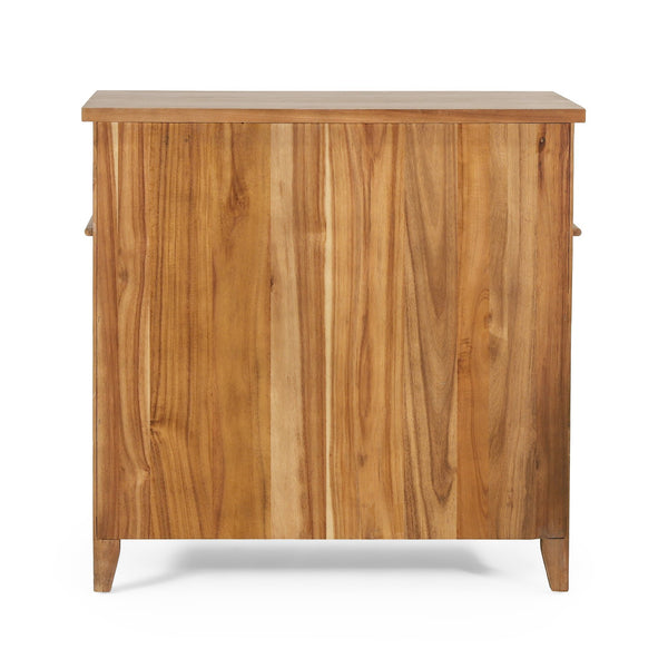 English Elm Christopher Knight Home® - Berghoff Acacia Wood 3-Drawer Dresser in Brown — Sustainable, California-Designed, Durable Storage Solution 70837.00