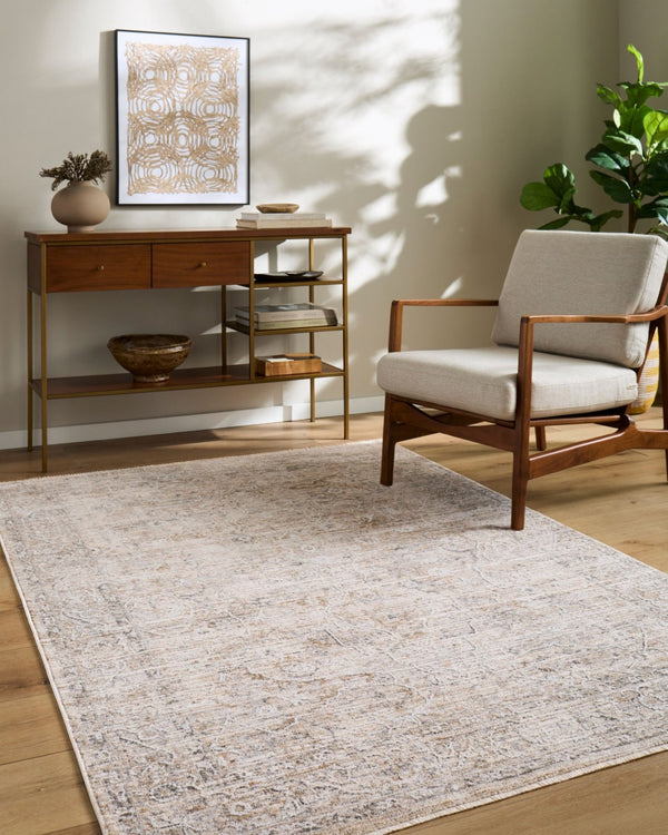 Livabliss Seclusion Traditional Fringe Area Rug Polyester Woven Plush Living Room Accent Light Gray, Lig 6'7" x 9'6" SCN2304-6796