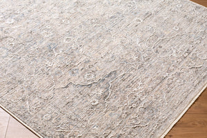 Livabliss Seclusion Traditional Fringe Polyester Area Rug Plush Medium Pile for Living Room Light Gray, Gra 7'10" x 10'2" SCN2306-710102
