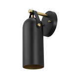 Safavieh Westly, 4 Inch, Black/Gold, Iron/Leather Wall Sconce Set Of 2 - Set of 2 Black SCN4103B-SET2