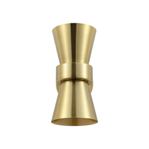 Safavieh Bynner, 2 Light, 7 Inch, Brass, Metal, Wall Sconce Set Of 2	 - Set of 2 Brass Gold SCN4108A-SET2