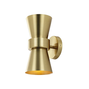 Safavieh Bynner, 2 Light, 7 Inch, Brass, Metal, Wall Sconce Set Of 2	 - Set of 2 Brass Gold SCN4108A-SET2