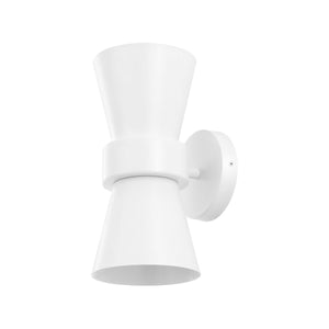 Safavieh 	Bynner, 2 Light, 7 Inch, White, Metal Wall Sconce Set Of 2 - Set of 2 White SCN4108B-SET2