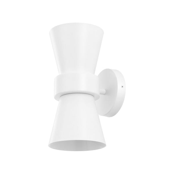 Safavieh 	Bynner, 2 Light, 7 Inch, White, Metal Wall Sconce Set Of 2 - Set of 2 White SCN4108B-SET2