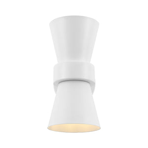 Safavieh 	Bynner, 2 Light, 7 Inch, White, Metal Wall Sconce Set Of 2 - Set of 2 White SCN4108B-SET2