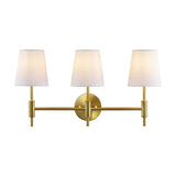 Safavieh Darya, 3 Light, 24 Inch, Brass, Iron Wall Sconce X23 Brass Gold 7" x 24" x 12.5"