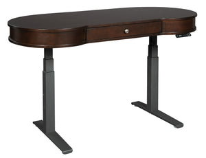 Hekman Custom Office Kidney Shaped Adjustable Height Desk 28487 Hekman Furniture