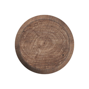 Bernhardt Bernhardt Casa Paros Drum-Shape Accent Table — Playa Wood-Grain Resin End Table, Rustic Modern Charm 317113