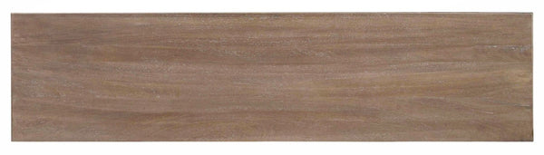 Hooker Furniture Entertainment Console 72-Inches — Light Natural Sandblasted Louvered Tv Stand, Cable Management, Adjustable Shelves 5484-55472-LTWD