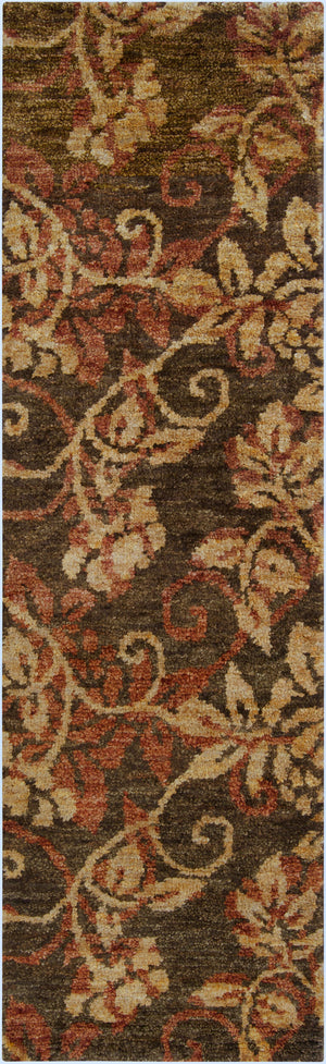 Surya Scarborough 5' X 8' Hand Made Jute Rug - Elegant Low Pile Design For Timeless Home Decor Charm Dark Brown Jute Scr5113-268