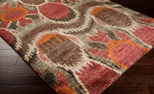 Surya Scarborough 5' X 8' Hand Made Jute Rug - Elegant Low Pile Design For Timeless Home Decor Charm Dark Brown Jute Scr5130-58