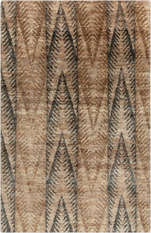 Surya Scarborough 5' X 8' Hand Made Jute Rug - Elegant Low Pile Design For Timeless Home Decor Charm Dark Brown Jute Scr5135-811